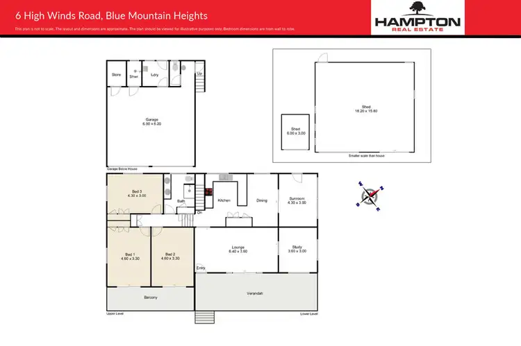 Floorplan of Homely house listing, 6-8 Hi Winds Road, Blue Mountain Heights QLD 4350