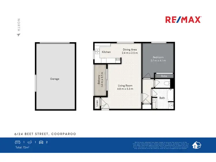 Floorplan of Homely unit listing, 6/24 Beet Street, Coorparoo QLD 4151