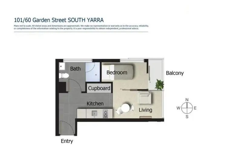 Floorplan of Homely apartment listing, 101/60 Garden Street, South Yarra VIC 3141