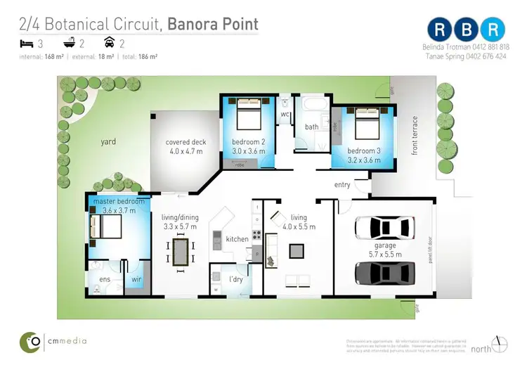 Floorplan of Homely house listing, 2/4 Botanical Circuit, Banora Point NSW 2486