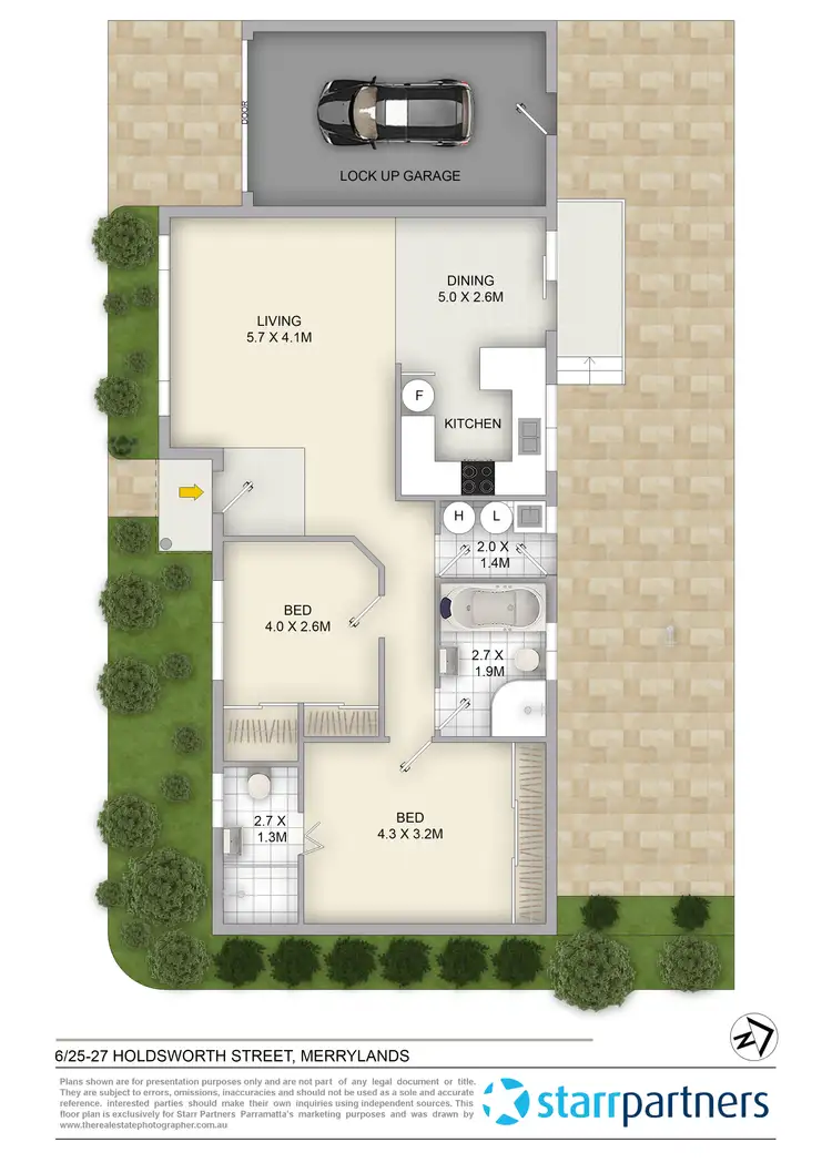 Floorplan of Homely villa listing, 6/25-27 Holdsworth Street, Merrylands NSW 2160