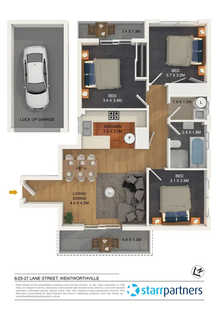 Floorplan of Homely unit listing, 6/25-27 Lane Street, Wentworthville NSW 2145