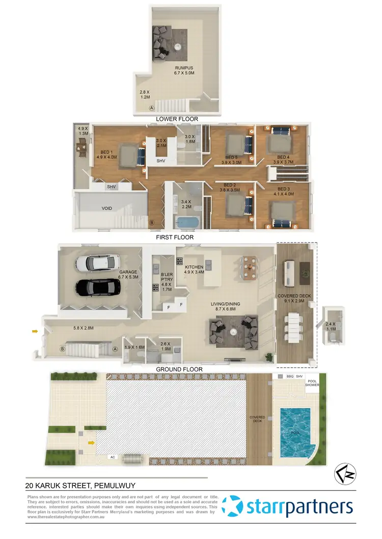 Floorplan of Homely house listing, 20 Karuk Street, Pemulwuy NSW 2145