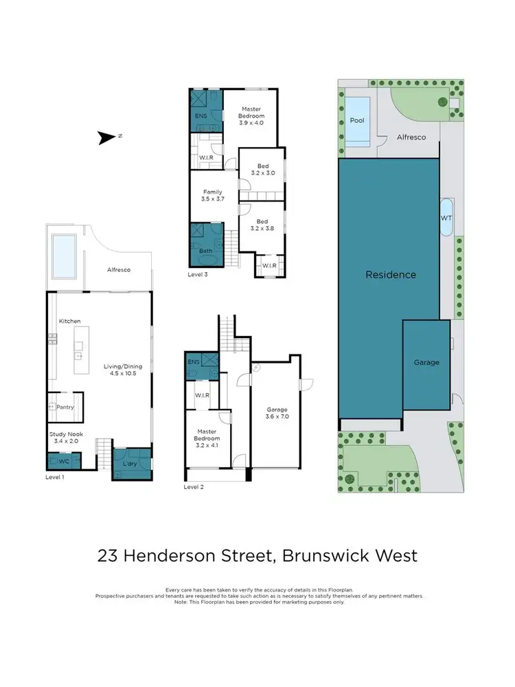 Floorplan of Homely house listing, 23 Henderson Street, Brunswick West VIC 3055