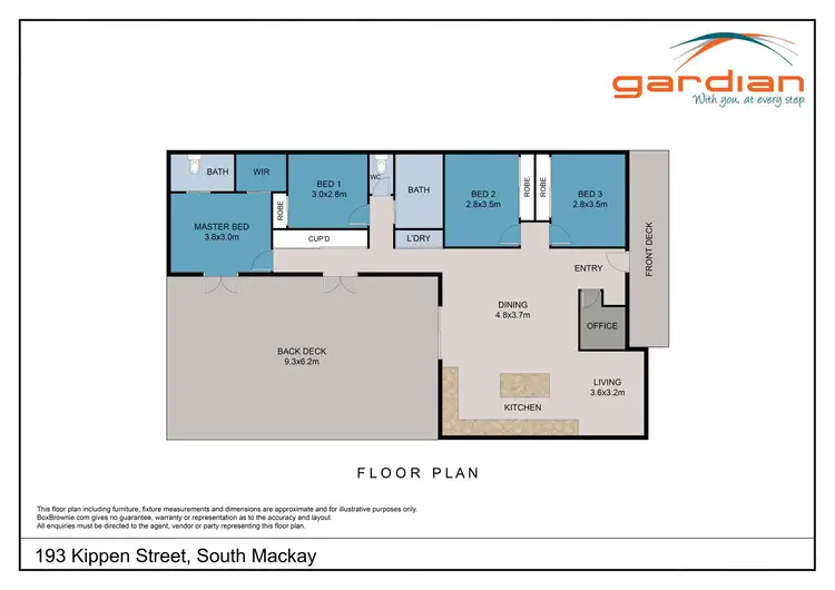 Floorplan of Homely house listing, 193 Kippen Street, South Mackay QLD 4740