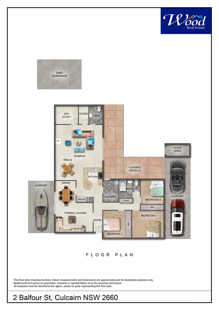 Floorplan of Homely house listing, 2 Balfour St, Culcairn NSW 2660