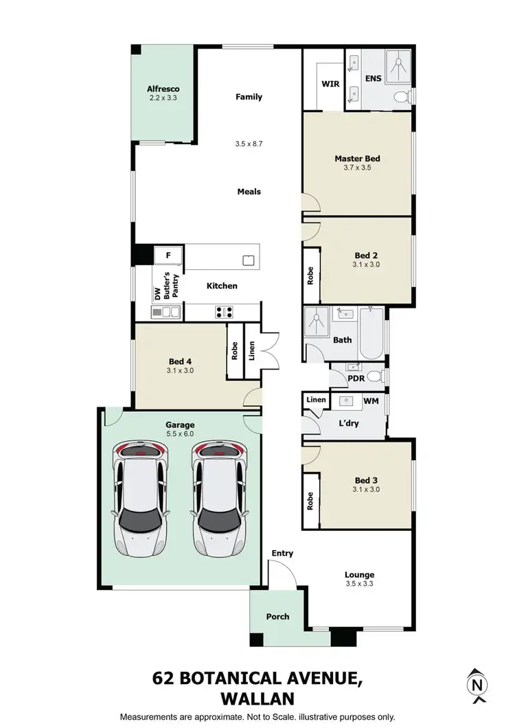 Floorplan of Homely house listing, 62 Botanical Avenue, Wallan VIC 3756