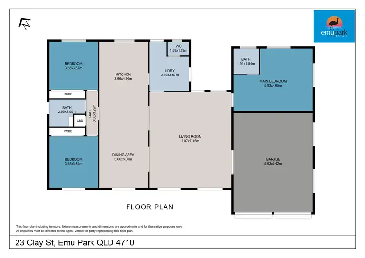 Floorplan of Homely house listing, 23 Clay Street, Emu Park QLD 4710