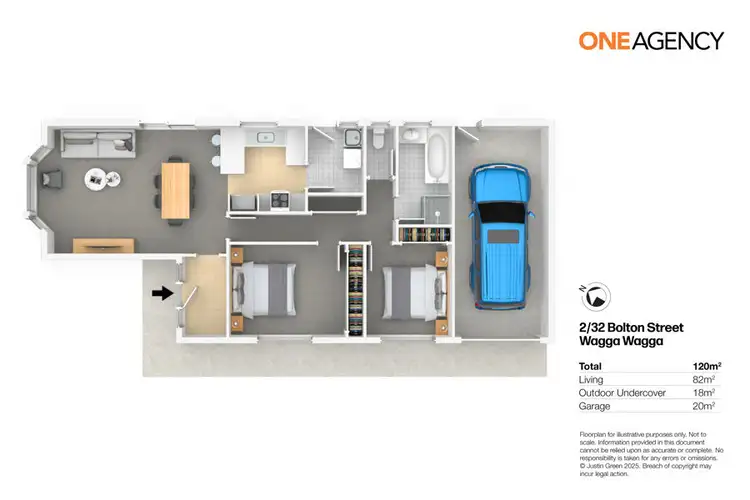 Floorplan of Homely unit listing, 2/32 BOLTON STREET, Wagga Wagga NSW 2650