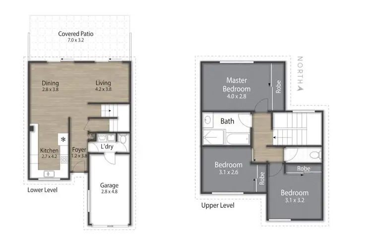 Floorplan of Homely townhouse listing, Thorngate Drive, Robina QLD 4226