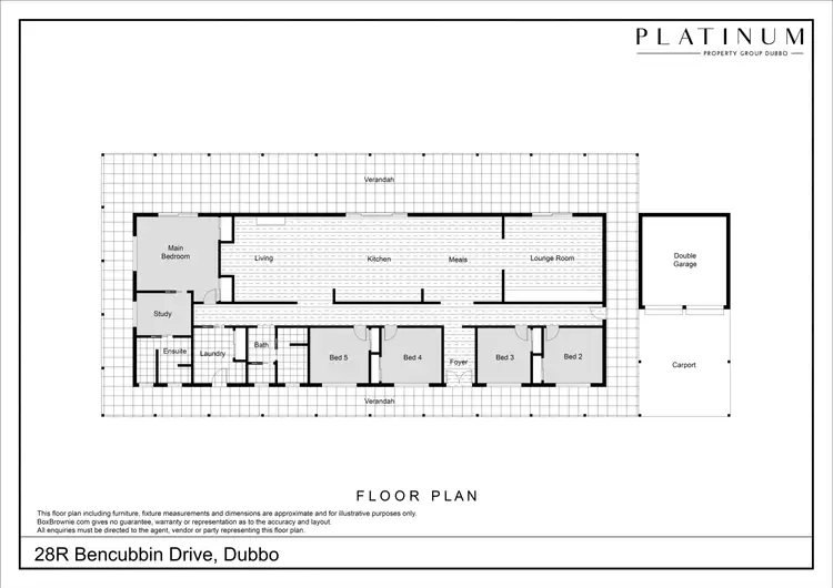 Floorplan of Homely house listing, 28R Bencubbin Drive, Dubbo NSW 2830