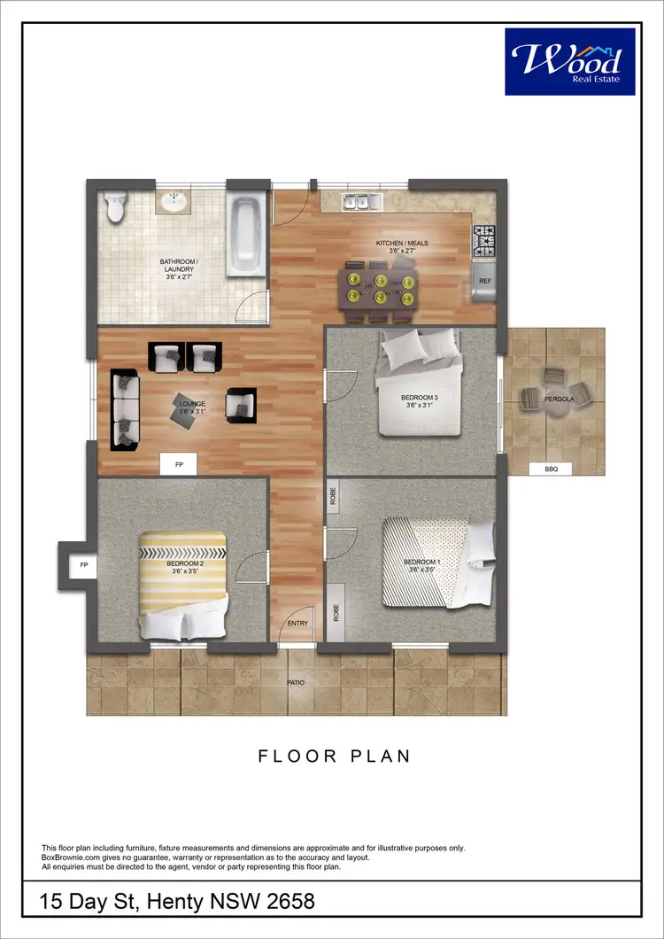 Floorplan of Homely house listing, 15 Day St, Henty NSW 2658