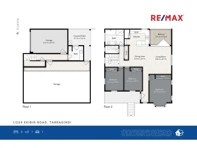 Floorplan of Homely house listing, 1/259 Ekibin Road, Tarragindi QLD 4121