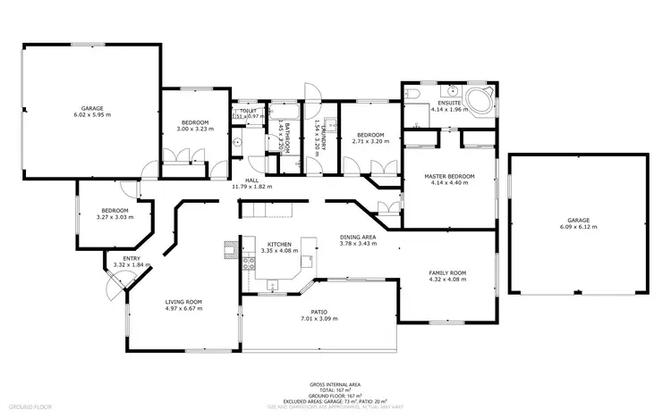 Floorplan of Homely house listing, 6 Blue Gum Drive, Highfields QLD 4352