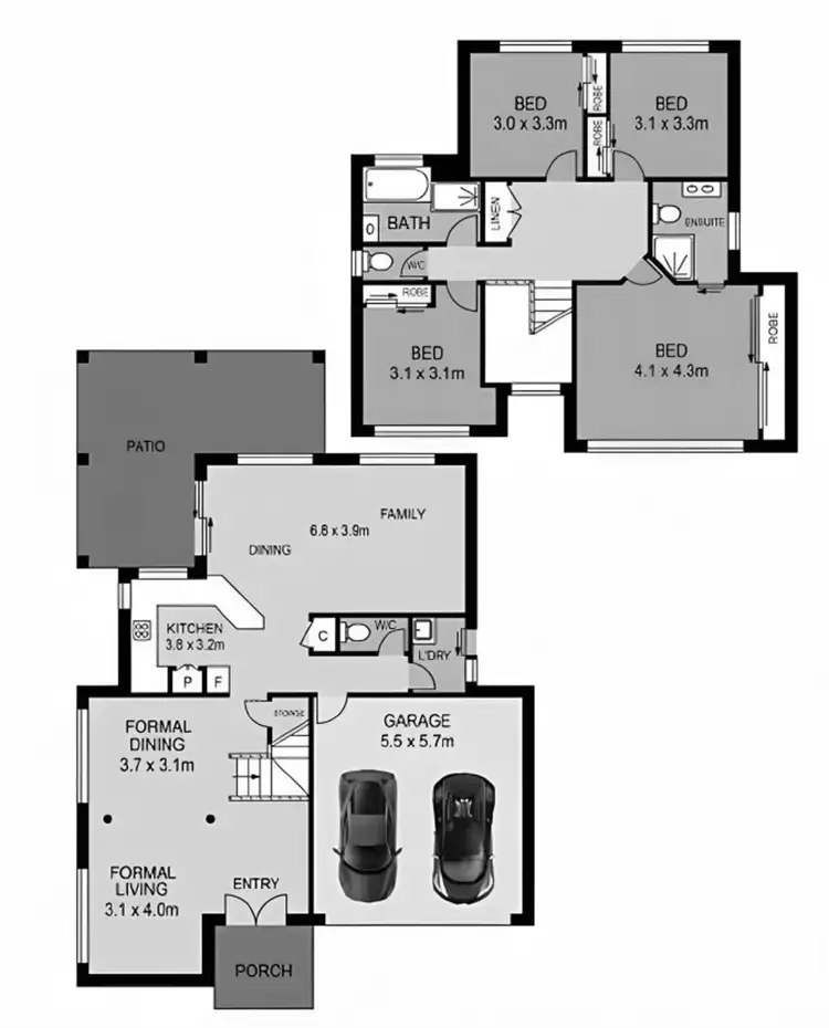 Floorplan of Homely house listing, 1 Jade Close, Robertson QLD 4109