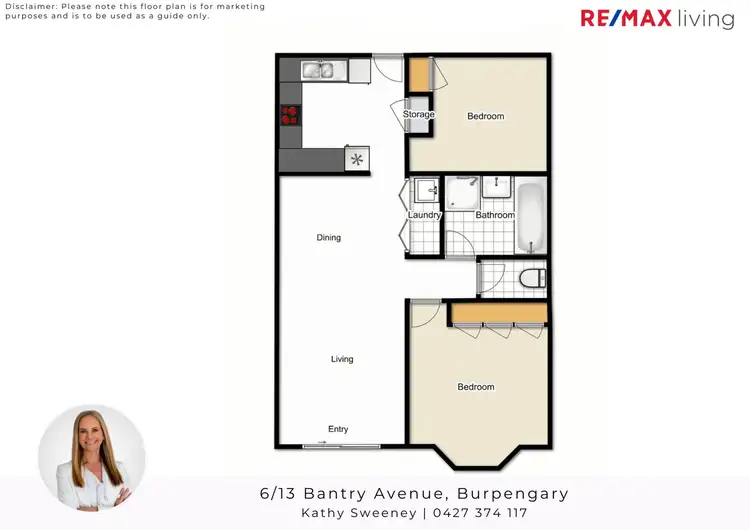 Floorplan of Homely unit listing, 6/13 Bantry Avenue, Burpengary QLD 4505