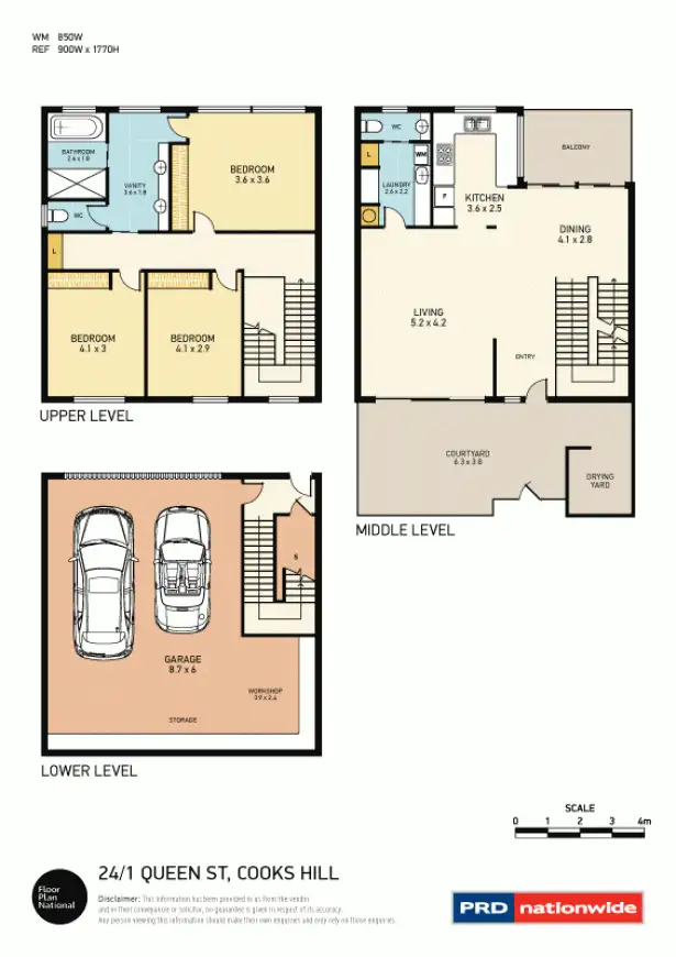 Floorplan of Homely house listing, 24/1 Queen Street, Cooks Hill NSW 2300