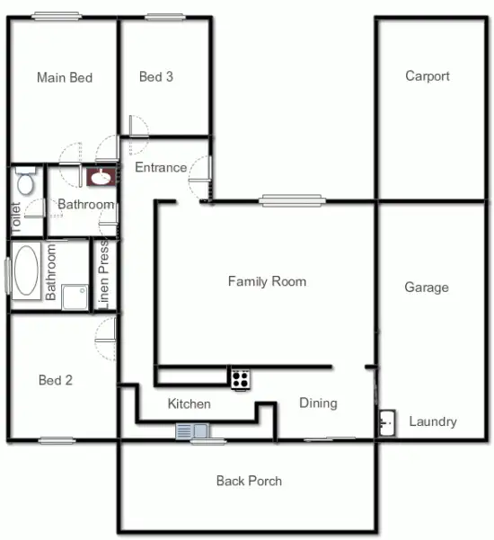 Floorplan of Homely house listing, 8 Dutton Street, Yass NSW 2582
