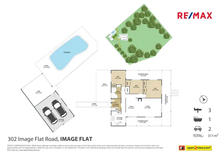 Floorplan of Homely house listing, 302 Image Flat Road, Image Flat QLD 4560