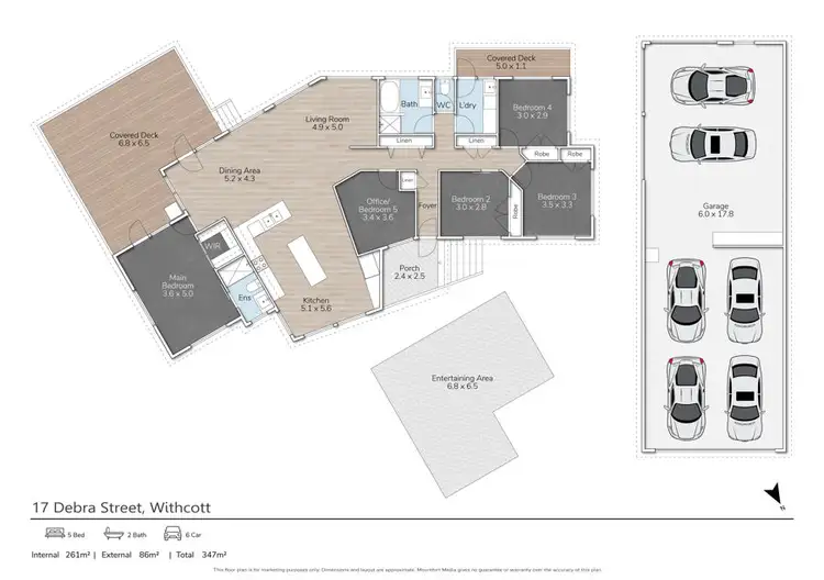Floorplan of Homely house listing, 17 Debra Street, Withcott QLD 4352