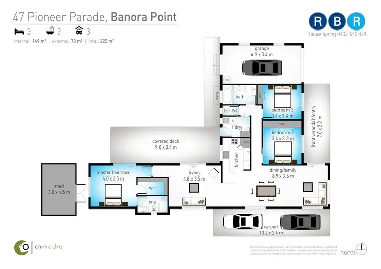 Floorplan of Homely house listing, 47 Pioneer Parade, Banora Point NSW 2486