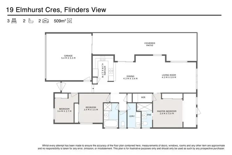 Floorplan of Homely house listing, 19 Elmhurst Crescent, Flinders View QLD 4305