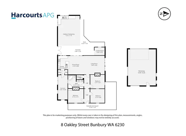 Floorplan of Homely house listing, 8 Oakley Street, Bunbury WA 6230