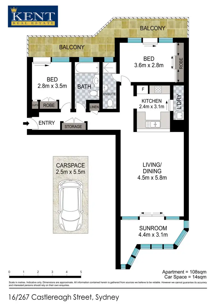 Floorplan of Homely apartment listing, 16 / 267 Castlereagh Street, Sydney NSW 2000