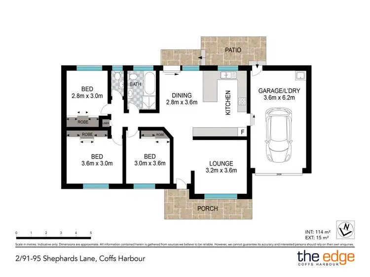 Floorplan of Homely villa listing, 2/91-95 Shephards Lane, Coffs Harbour NSW 2450