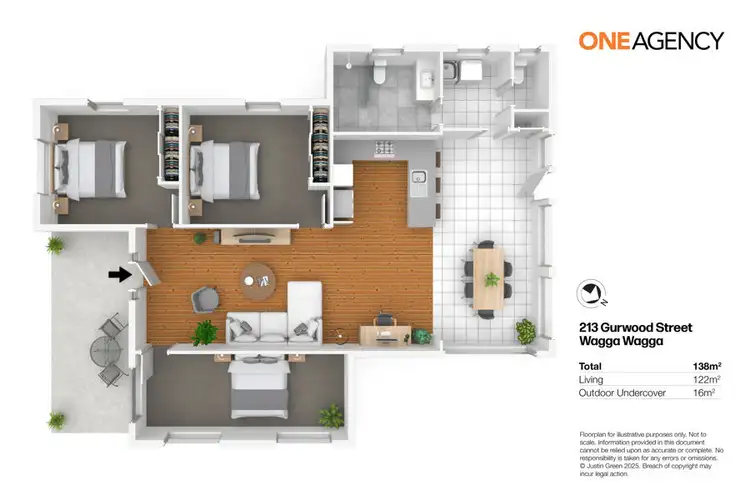 Floorplan of Homely house listing, 213 GURWOOD STREET, Wagga Wagga NSW 2650
