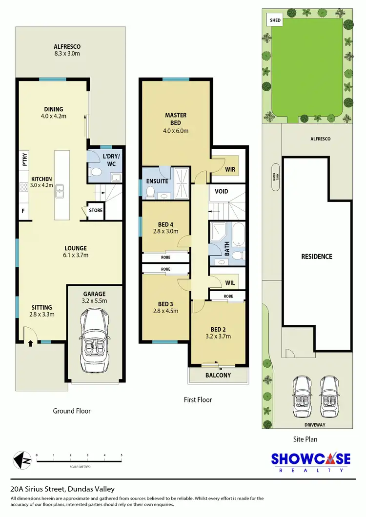 Floorplan of Homely semi-detached listing, 20A Sirius Street, Dundas Valley NSW 2117