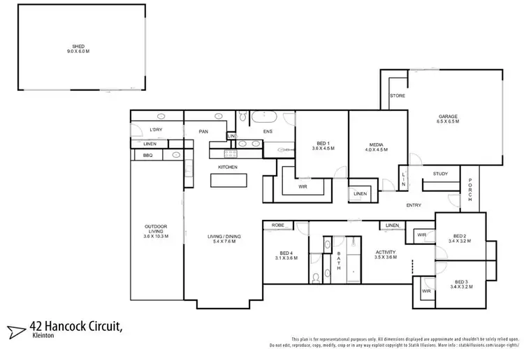 Floorplan of Homely house listing, 42 Hancock Circuit, Kleinton QLD 4352