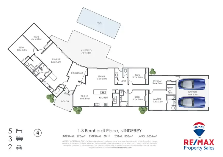 Floorplan of Homely house listing, 1-3 Bernhardt Place, Ninderry QLD 4561