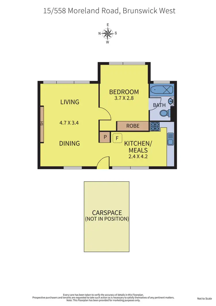 Floorplan of Homely apartment listing, 18/558 Moreland Road, Brunswick West VIC 3055