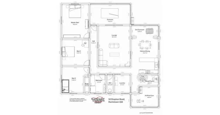 Floorplan of Homely house listing, 50 Drayton Road, Harristown QLD 4350