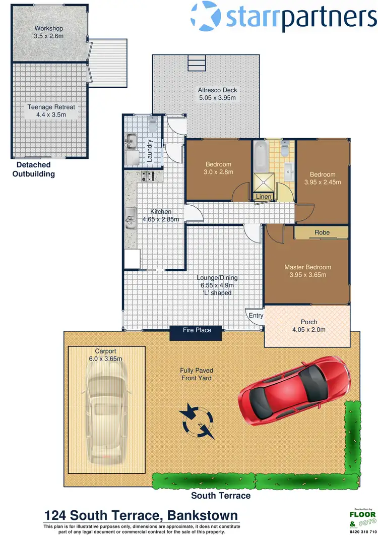 Floorplan of Homely house listing, 124 South Terrace, Bankstown NSW 2200