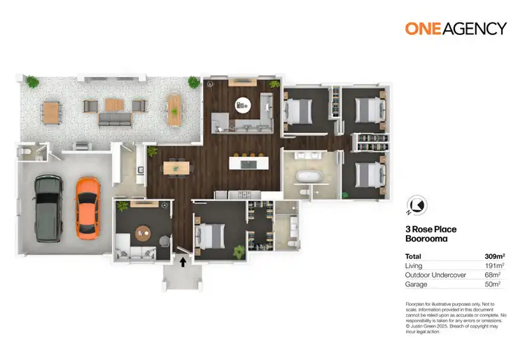 Floorplan of Homely house listing, 3 ROSE PLACE, Boorooma NSW 2650
