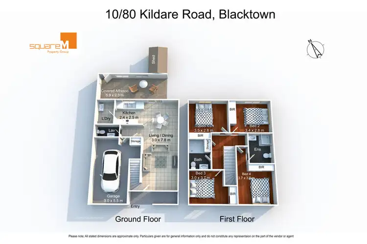 Floorplan of Homely townhouse listing, 10/80 Kildare Road, Blacktown NSW 2148