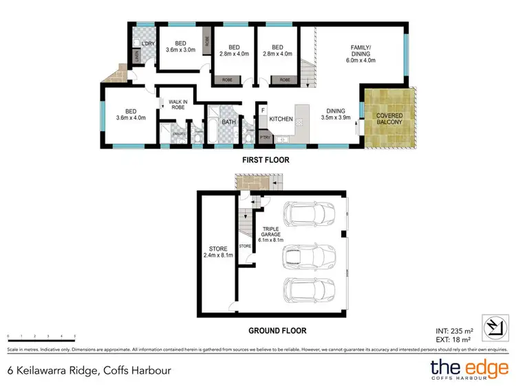 Floorplan of Homely house listing, 6 Keilawarra Ridge, Coffs Harbour NSW 2450