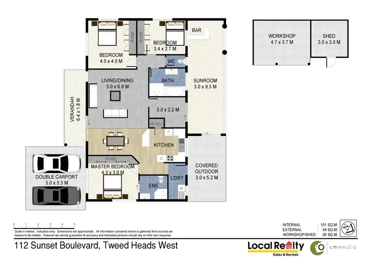 Floorplan of Homely house listing, 112 Sunset Boulevard, Tweed Heads West NSW 2485