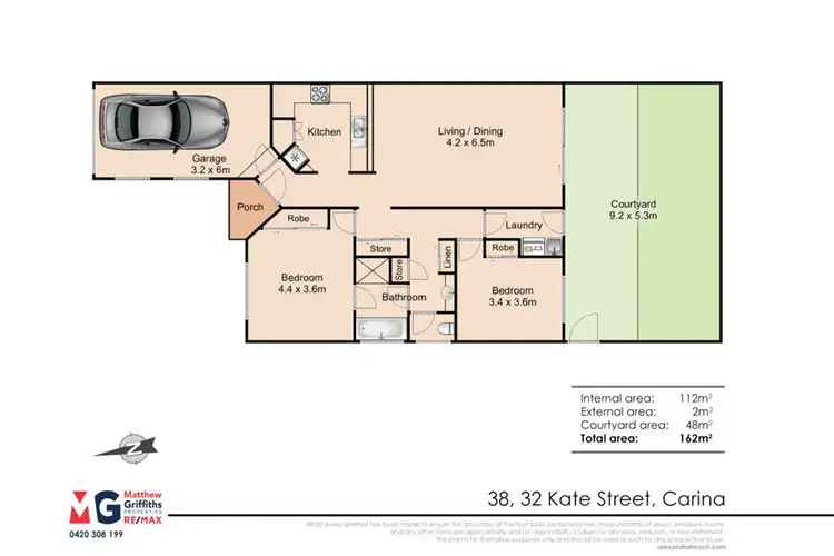 Floorplan of Homely townhouse listing, 38/32 Kate Street, Carina QLD 4152