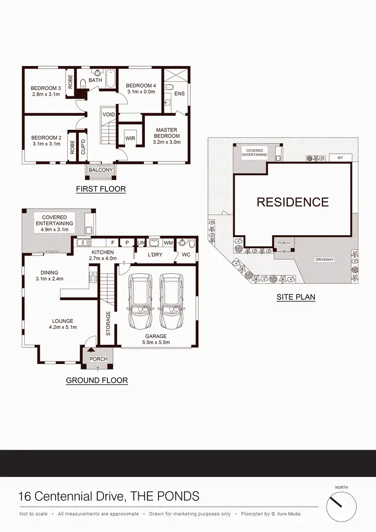 Floorplan of Homely house listing, 16 Centennial Drive, The Ponds NSW 2769