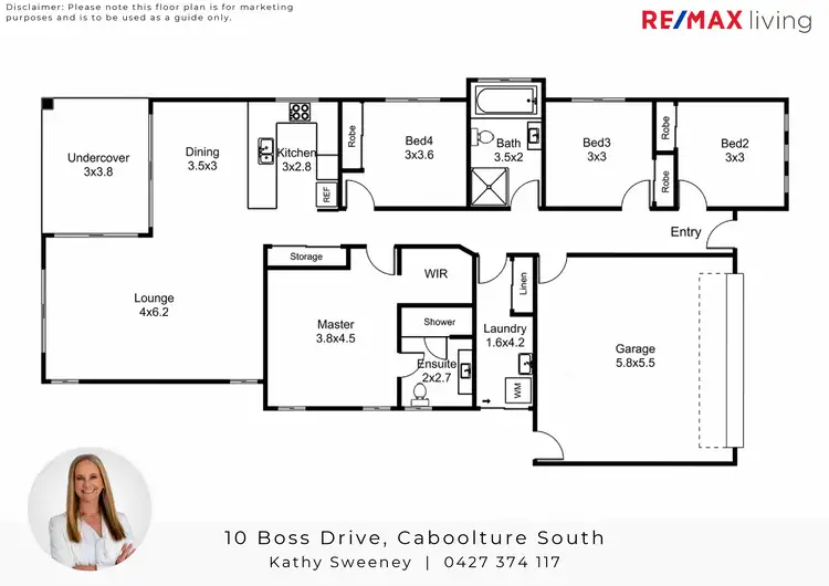Floorplan of Homely house listing, 10 Boss Drive, Caboolture South QLD 4510