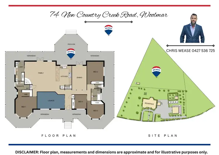 Floorplan of Homely rural property listing, 74 New Country Creek Road, Woolmar QLD 4515