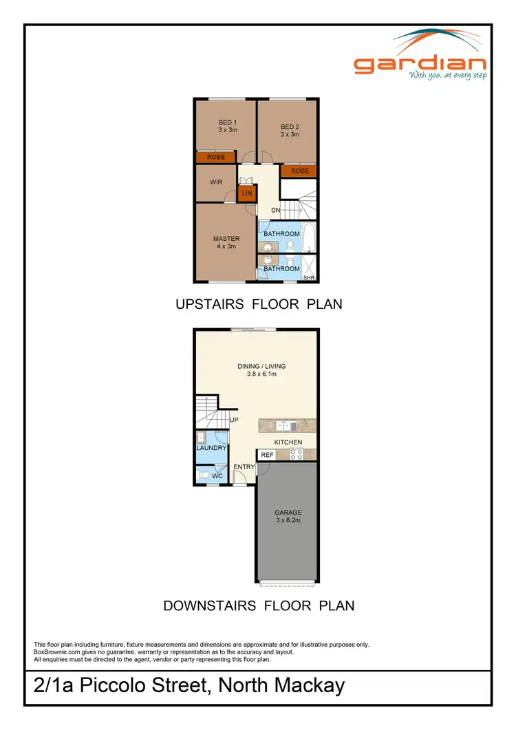 Floorplan of Homely house listing, 2/1A Piccolo Street, North Mackay QLD 4740
