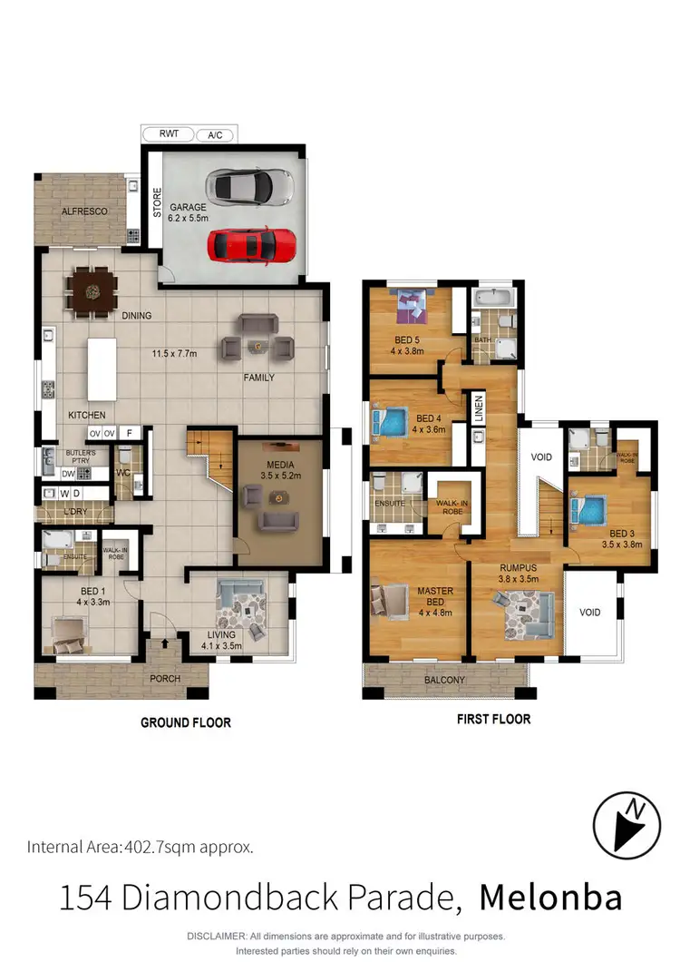 Floorplan of Homely house listing, 154 Diamondback Parade, Marsden Park NSW 2765