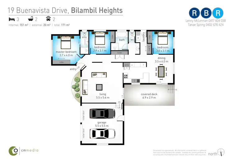 Floorplan of Homely house listing, 19 Buenavista Drive, Bilambil Heights NSW 2486