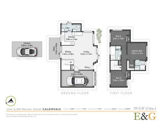 Floorplan of Homely townhouse listing, 06/ 88 Menser Street, Calamvale QLD 4116