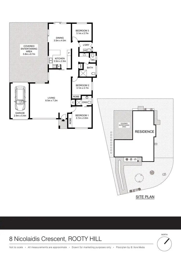 Floorplan of Homely house listing, 8 Nicolaidis Crescent, Rooty Hill NSW 2766
