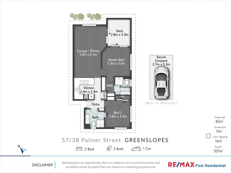 Floorplan of Homely unit listing, 57/38 Palmer st, Greenslopes QLD 4120